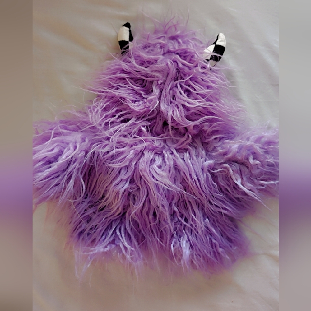 💜Bootique NWT 2-Piece Shaggy Monster Halloween Pet Costume Small💜 - Picture 3 of 7